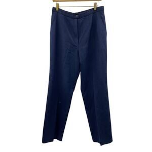 Pendleton navy blue wool straight leg trousers